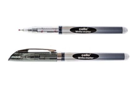 Ручка шариковая Cello 8048ET-BK Writometer черная 12шт/уп