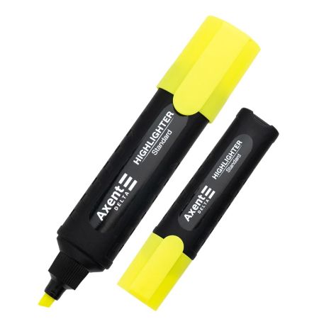Маркер текстовый Axent d2505-08 желтый 12/120/шт/уп