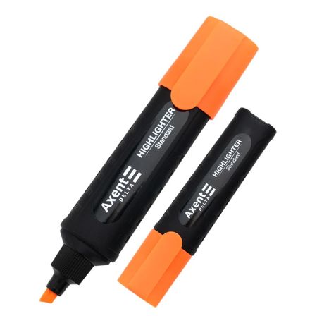 Маркер текстовый Axent d2505-12 оранжевый 12шт/уп