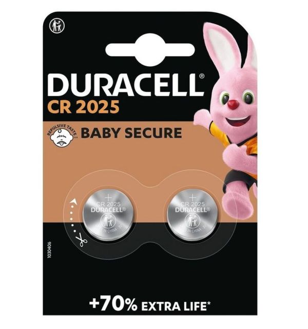 Батарейка DL2025 DURACELL 1х2шт 2/20шт/уп
