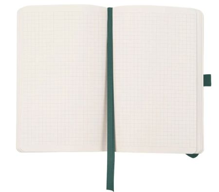 Книга записна Partner 125*195мм 96 арк. клітинка на гумці Axent 8616-48-7-a Колоски сіро-лазурний 12шт/уп