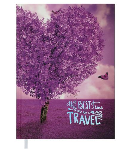 Ежедневник А5 недатированный ROMANTIC BM.2040-07 фиолетовый 20шт/уп