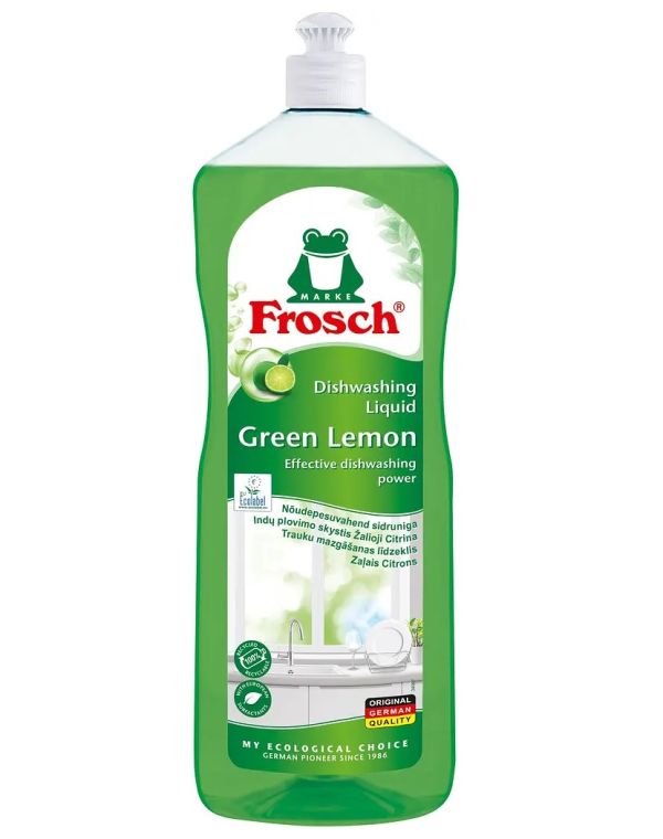 Средство для мытья посуды эко гель Frosch Зеленый лимон 1л