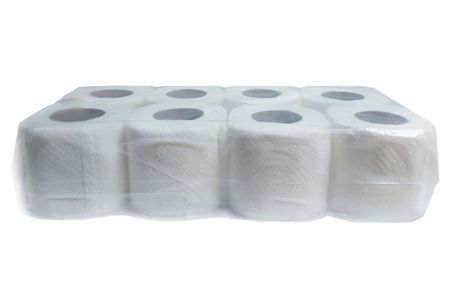 Туалетная бумага белая 2слоя 15м 8шт Papero TP020-8 48шт/уп