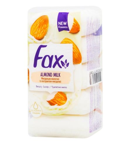 Мыло 5*70г экопак FAX Миндальное молочко 24шт/уп