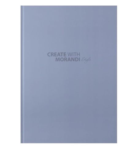 Книга А4 офсетна 96 арк. клітинка тверда обкладинка MORANDI STYLE BM.2400-453i маренго 8шт/уп