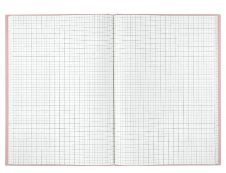 Книга А4 офсетна 96 арк. клітинка тверда обкладинка MORANDI STYLE BM.2400-457i пудрова 8шт/уп