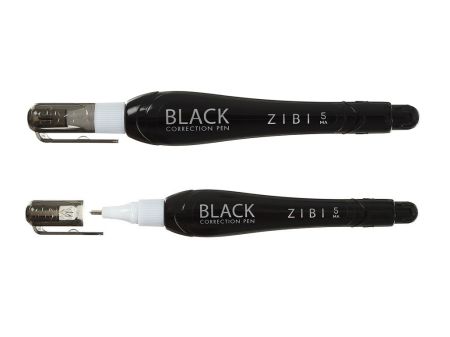 Корректор-ручка  5мл с металлическим наконечником ZB.2903 BLACK 24/576шт/уп