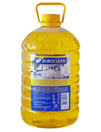 Миючий засіб для прибирання підлоги Buroclean EuroStandart 5л Лимон 2шт/уп