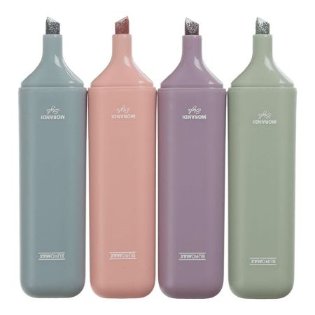 Набір маркерів текстових 4 кольори BM.8909-94 Morandy Glitter 12шт/уп