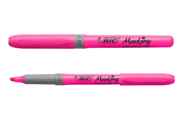 Маркер текстовий BIC GRIP bc811934 рожевий 10шт/уп