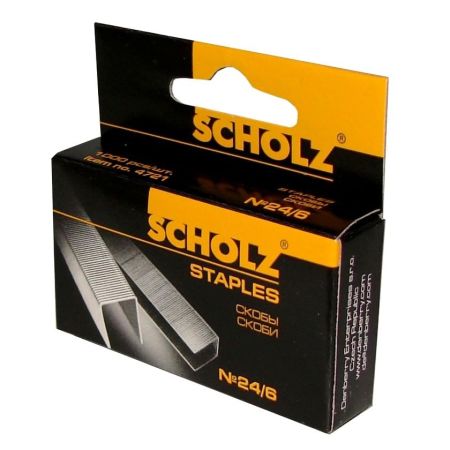 Скоби №24/6 30арк. 1000шт SCHOLZ 4721 10/500 шт/ящ