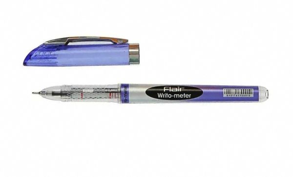 Ручка шариковая Flair 743 BL Writometer ball синяя 12шт/уп