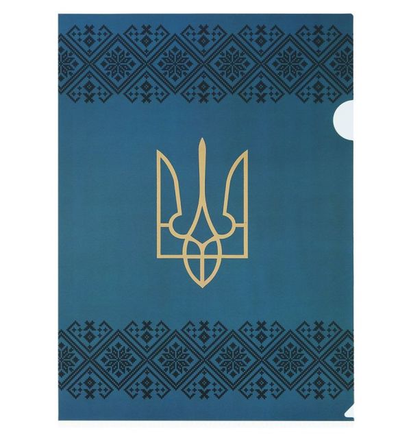 Папка-куточок А4 BM.3971-68 Ukraine Decor вишиванка синій 12шт/уп