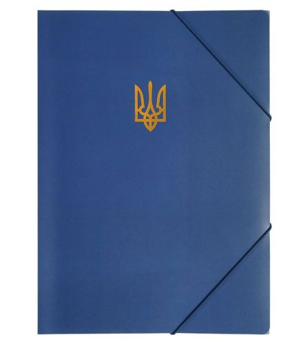 Папка на гумці А4 BM.3972-03 Ukraine темно-синя 12шт/уп