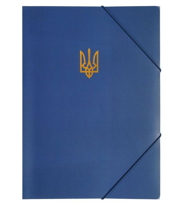 Папка на гумці А4 BM.3972-03 Ukraine темно-синя 12шт/уп