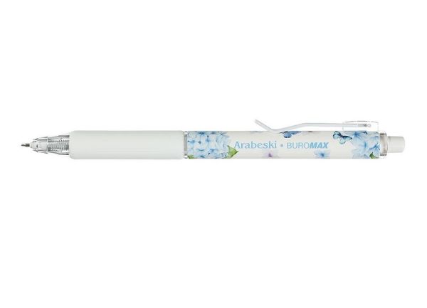 Ручка гелева автоматична ARABESKI BM.8379-12 синя 40шт/уп