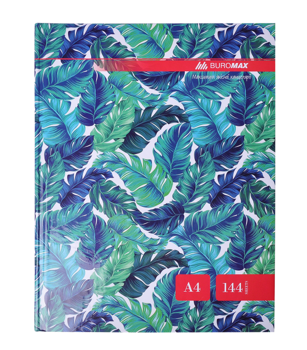 Книга А4 офсетна 144 арк. клітинка тверда ламінована обкладинка BM.24419102-06 8шт/пак
